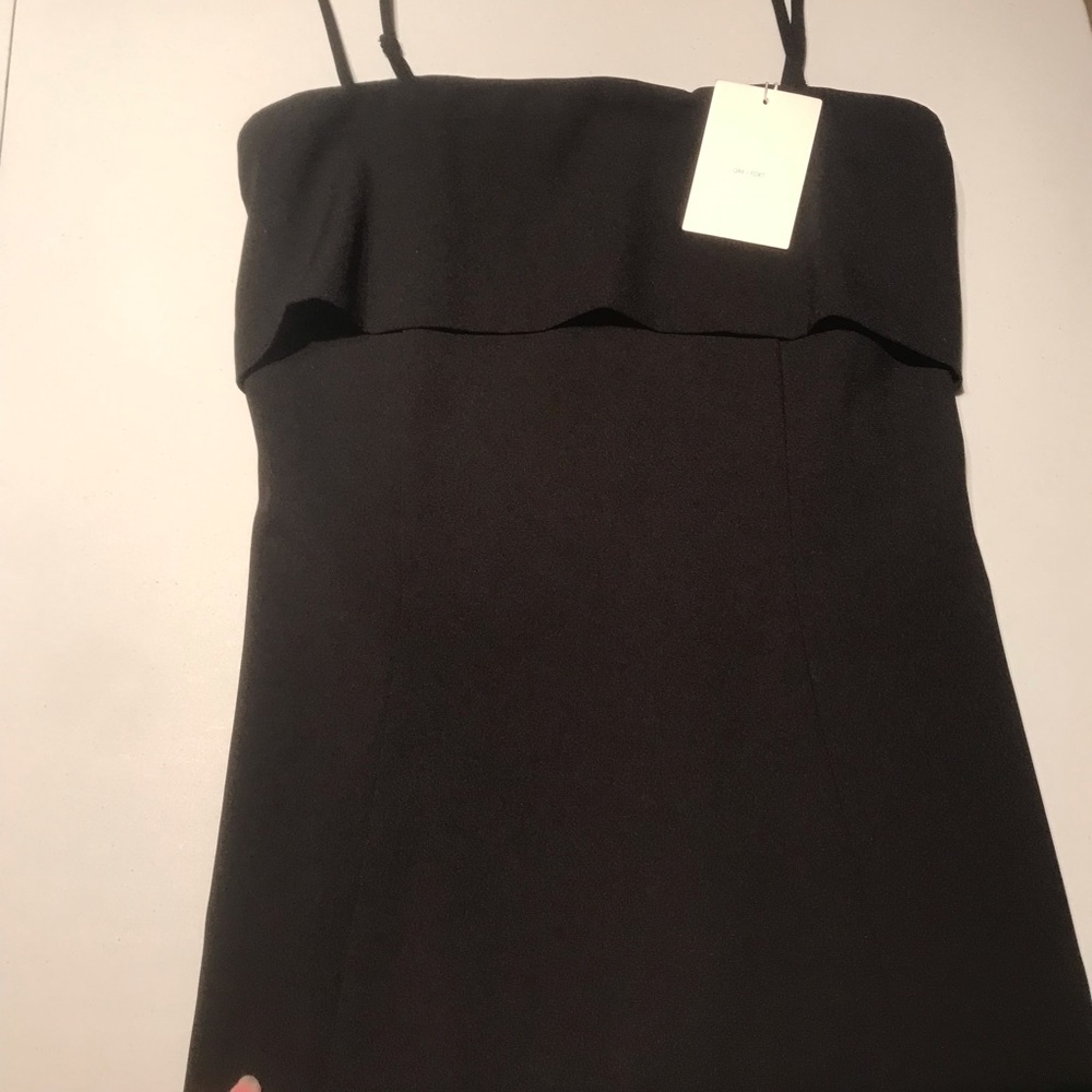 NWT Oak + Fort A-Line Midi Tube Dress in Black Size XS - Picture 7 of 12